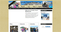 Desktop Screenshot of familytravelbucketlist.com